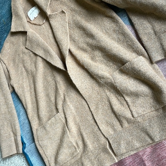 Thread & Supply Textured Camel Cardigan Coat - Picture 8 of 11